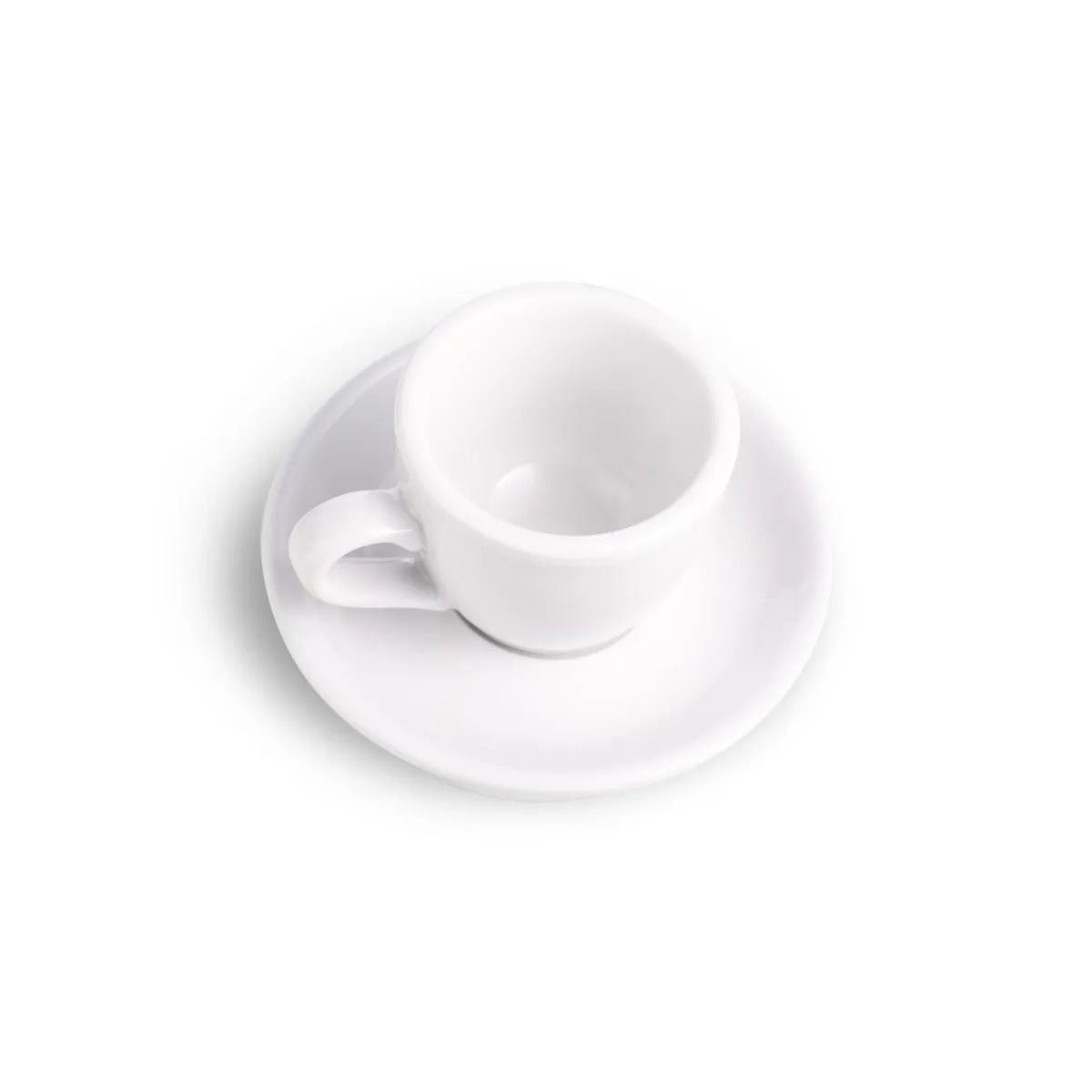 Loveramics Egg Style Espresso Cup & Saucer - White (2.7oz/80ml)