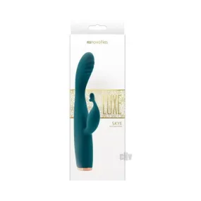 Luxe Skye Rechargeable Dual Stimulator - Green