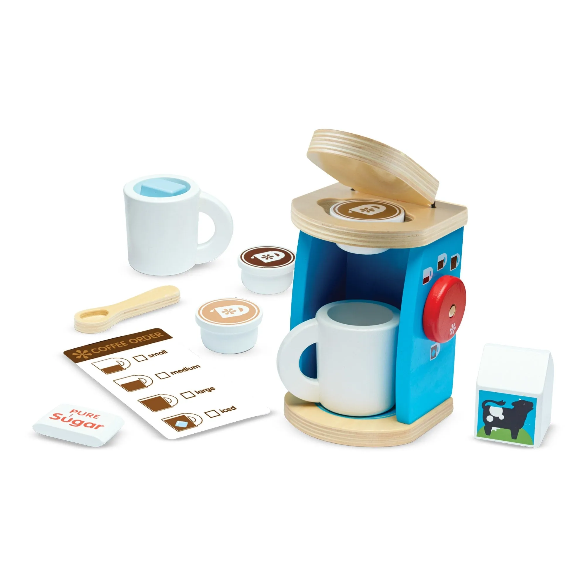 Melissa & Doug Wooden Brew & Serve Coffee Set