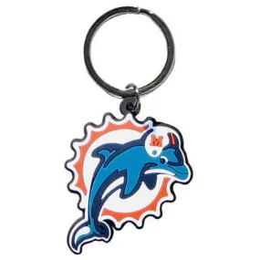 Miami Dolphins - Flex Laser Cut Rubber Keychain