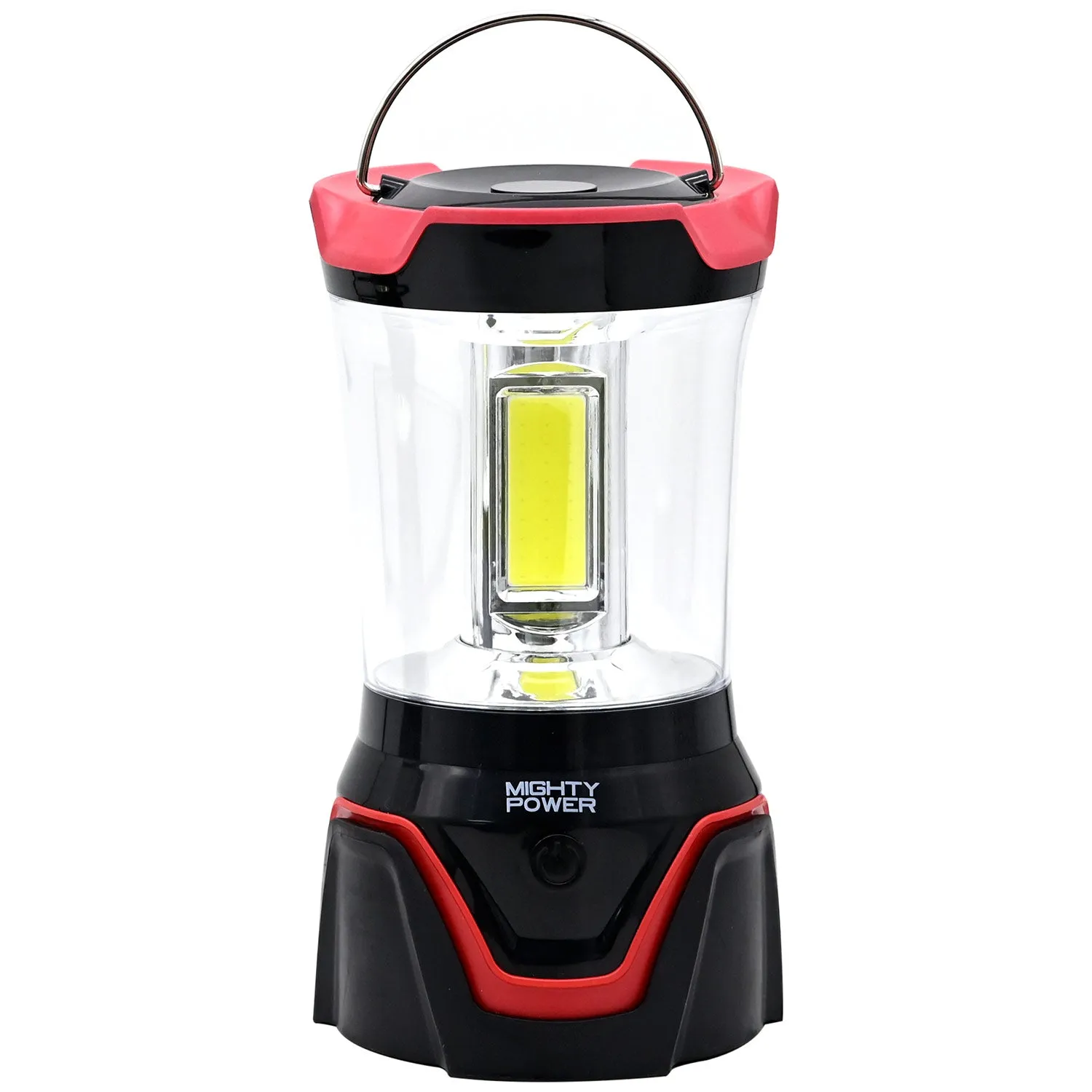 Mighty Power COB LED Camping Lantern with 4 Light Modes, Red, 1500 Lumens