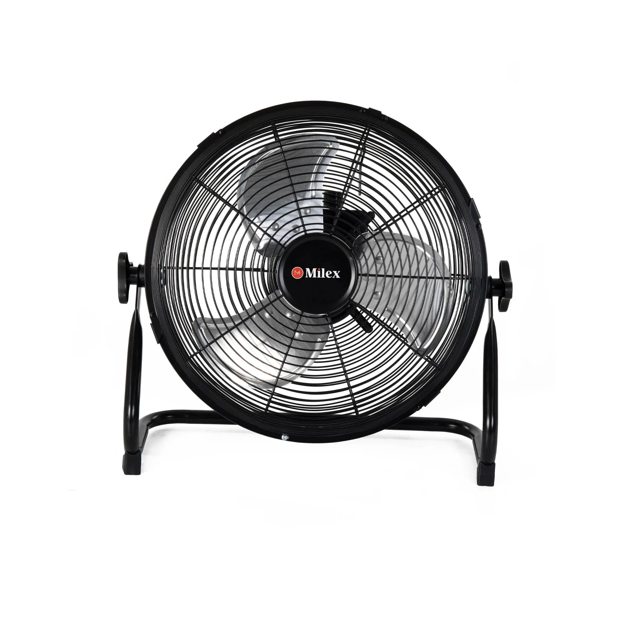 Milex 12" Rechargeable Floor Fan Black