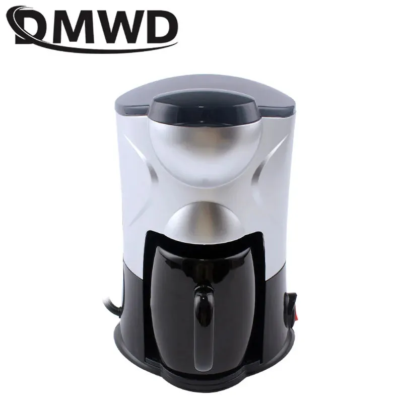 Mini Single-Cup Electric Coffee Maker - 110V, 300W, Drip Brew