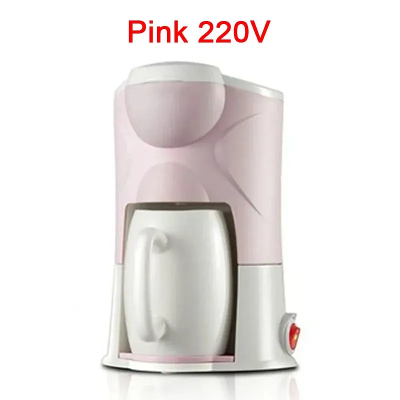 Mini Single-Cup Electric Coffee Maker - 110V, 300W, Drip Brew