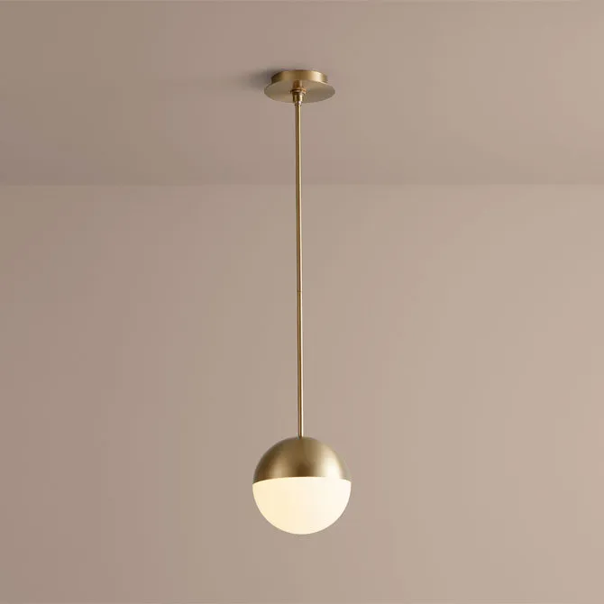 Mondo 8" Pendant - Aged Brass