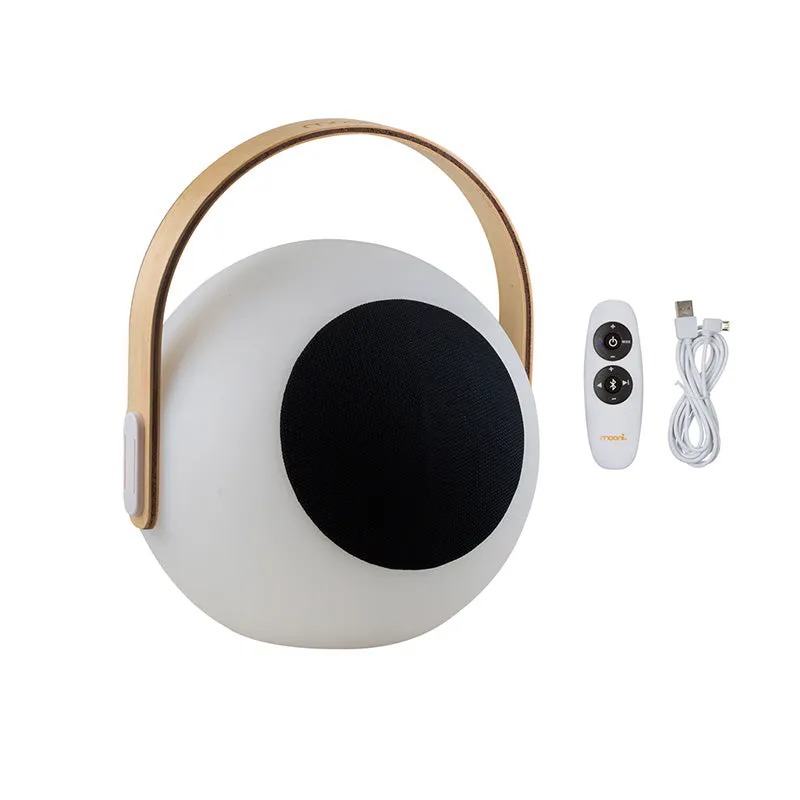 Mooni Eye Speaker Lantern with Wooden Handle