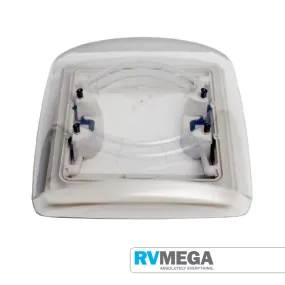 MPK Roof Vent - 4 Way - 280 x 280mm - Clear Dome - White