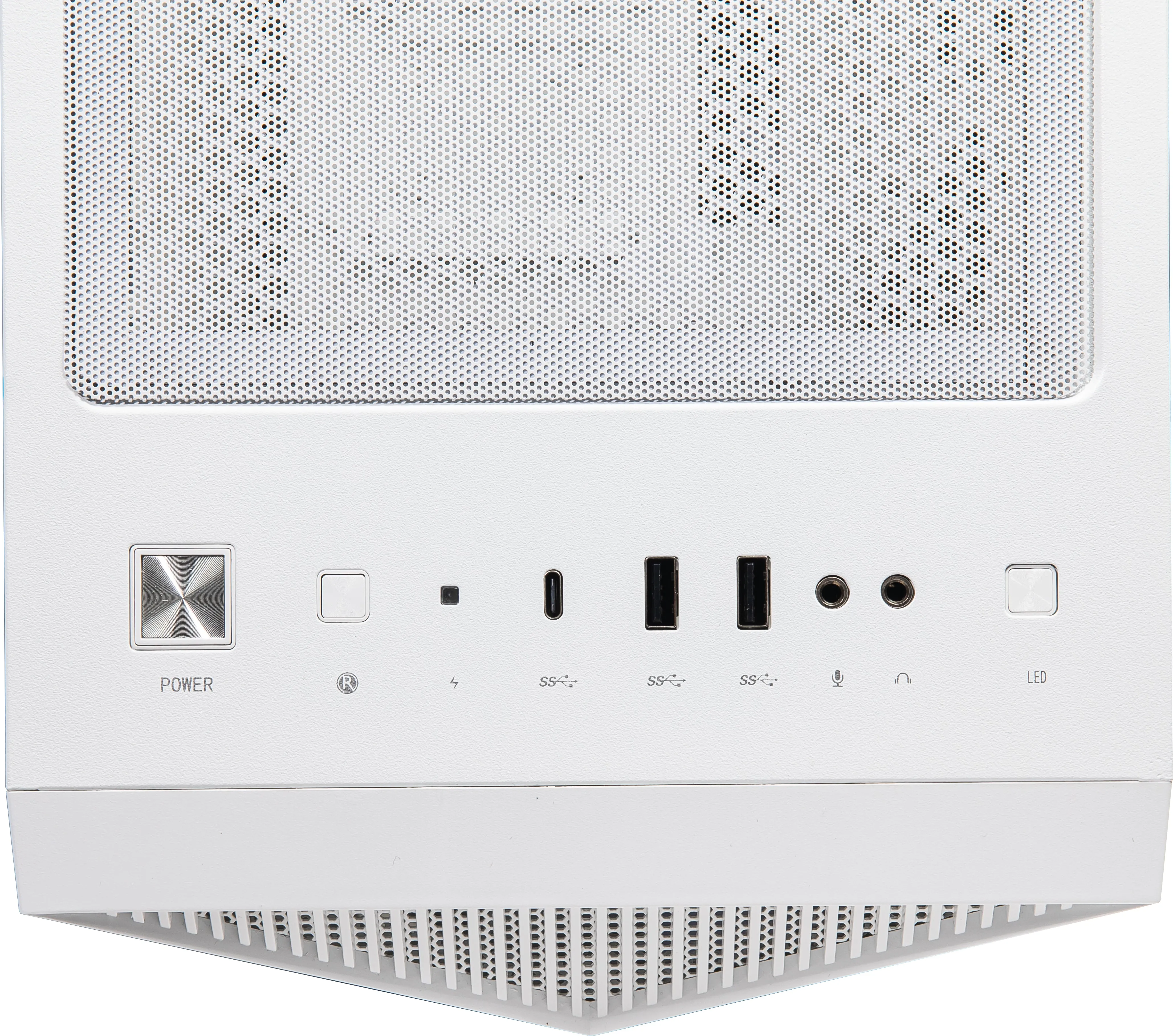 Msi Mpg Gungnir 110R White Mid Tower Gaming Computer Case 'White, 4X 120Mm Argb Fan, 1 To 6 Argb Control Board, Usb Type