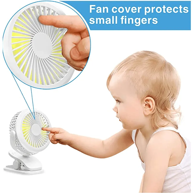 Multifunctional Adjustable Rotation Clamp Fan With Cob Lamp M2027 Green - Shop Now For Best Deals