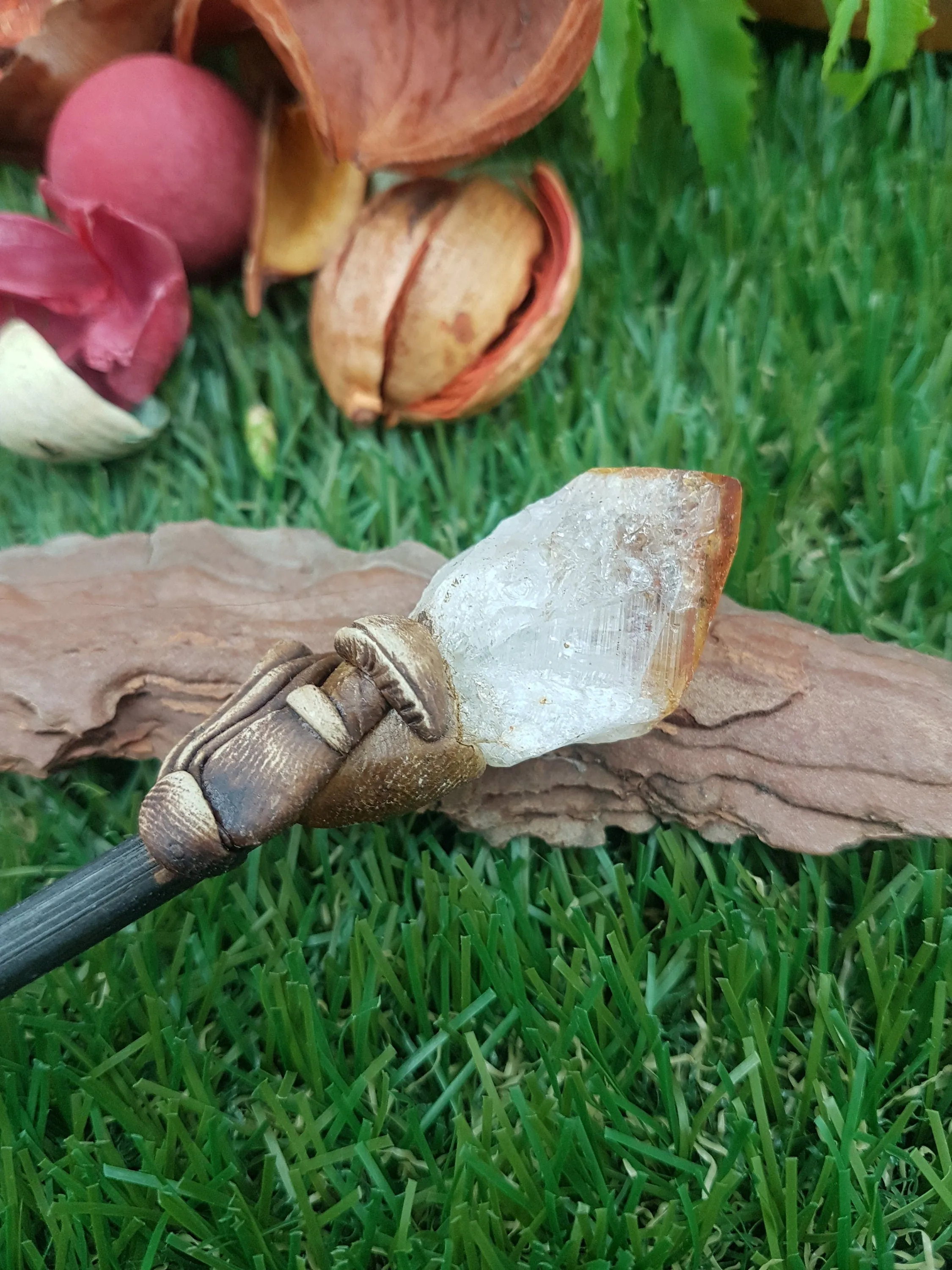 Natural Citrine Crystal Wand