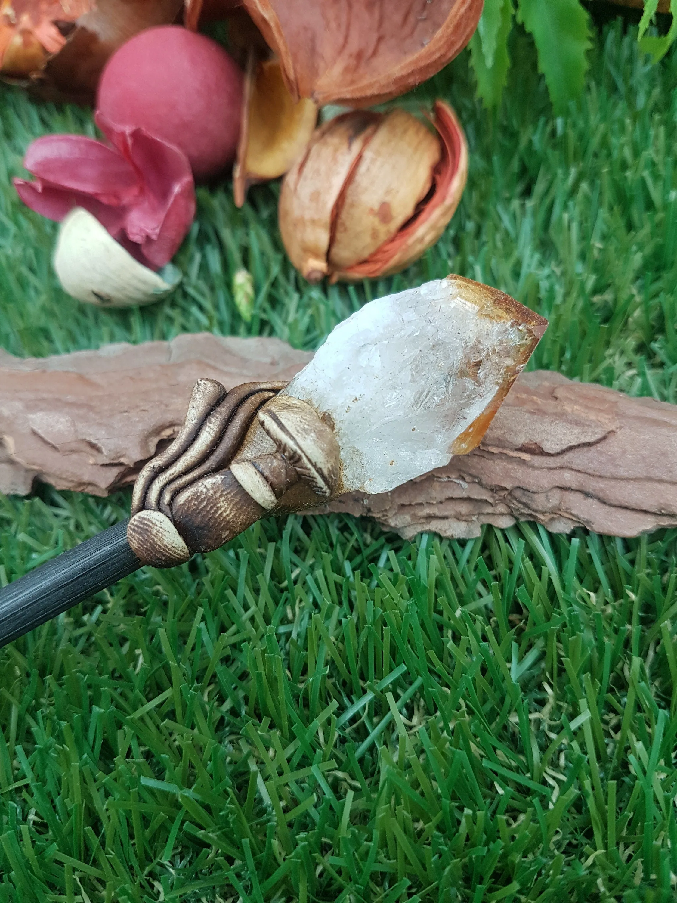 Natural Citrine Crystal Wand