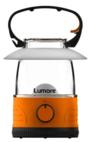 Nebo Lumore Series LUM-LTN-0010 Camping Lantern, AA Battery, LED Lamp, 50 Lumens, 120 hr Max Runtime, Black/Orange :CD: QUANTITY: 1