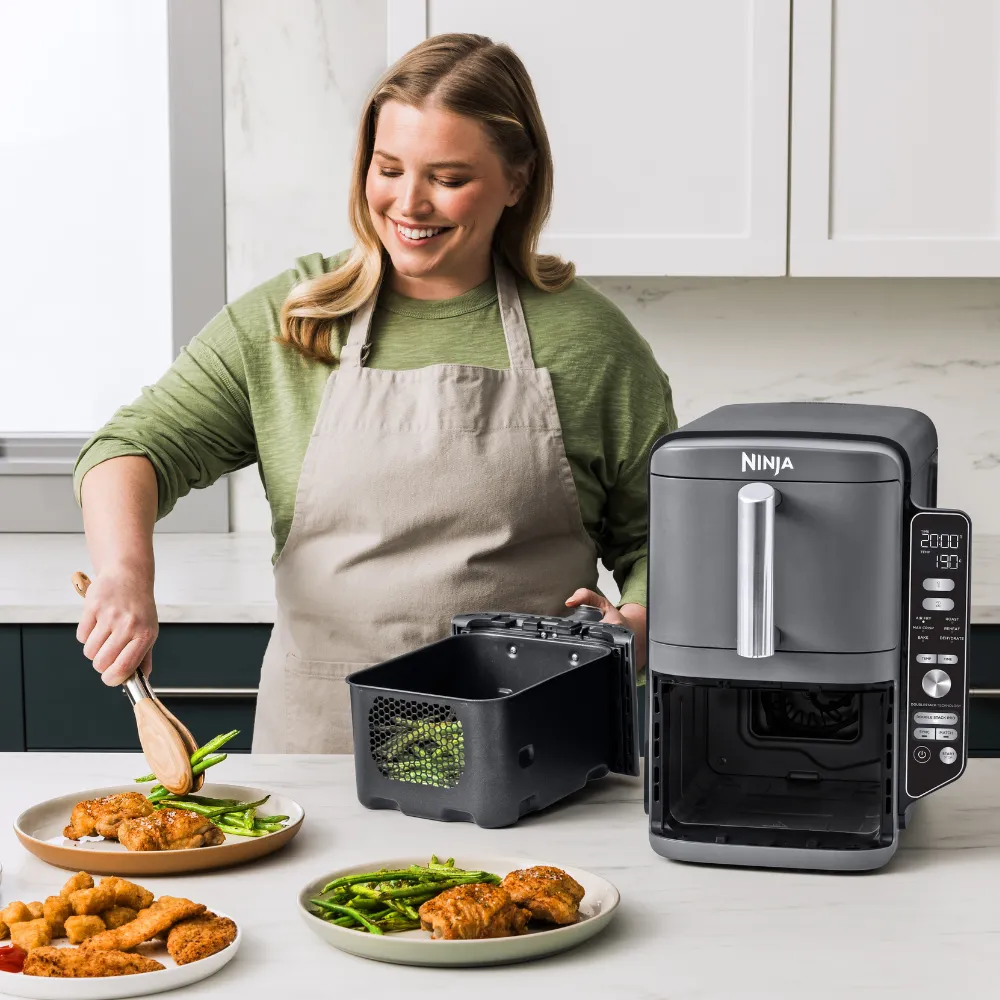 Ninja 9.5L 2470W Double Stack XL 2 Drawer Air Fryer - Grey | SL400UK