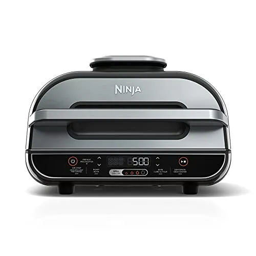 Ninja AG300C Foodi 4-in-1 Indoor Grill With 4-Quart (3.8L) Air Fryer, Roast, Bake, and Cyclonic Grilling Technology, (Canadian Version)