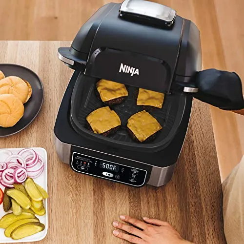 Ninja AG300C Foodi 4-in-1 Indoor Grill With 4-Quart (3.8L) Air Fryer, Roast, Bake, and Cyclonic Grilling Technology, (Canadian Version)