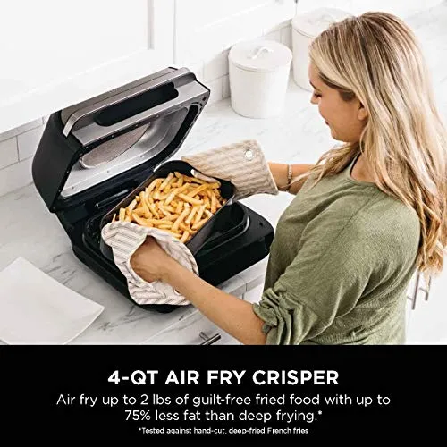 Ninja AG300C Foodi 4-in-1 Indoor Grill With 4-Quart (3.8L) Air Fryer, Roast, Bake, and Cyclonic Grilling Technology, (Canadian Version)