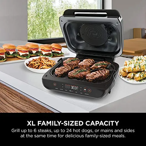 Ninja AG300C Foodi 4-in-1 Indoor Grill With 4-Quart (3.8L) Air Fryer, Roast, Bake, and Cyclonic Grilling Technology, (Canadian Version)