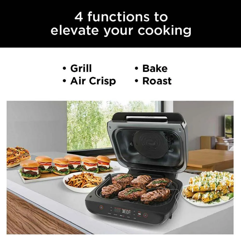 Ninja FG550 Foodi Smart XL 4-in-1 Indoor Grill with 4-Quart Air Fryer - Refurbished