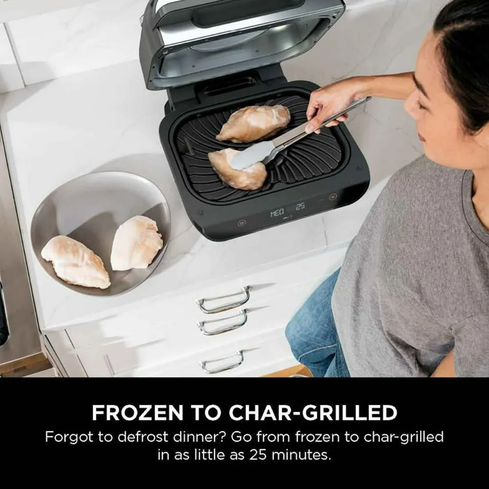 Ninja FG550 Foodi Smart XL 4-in-1 Indoor Grill with 4-Quart Air Fryer - Refurbished