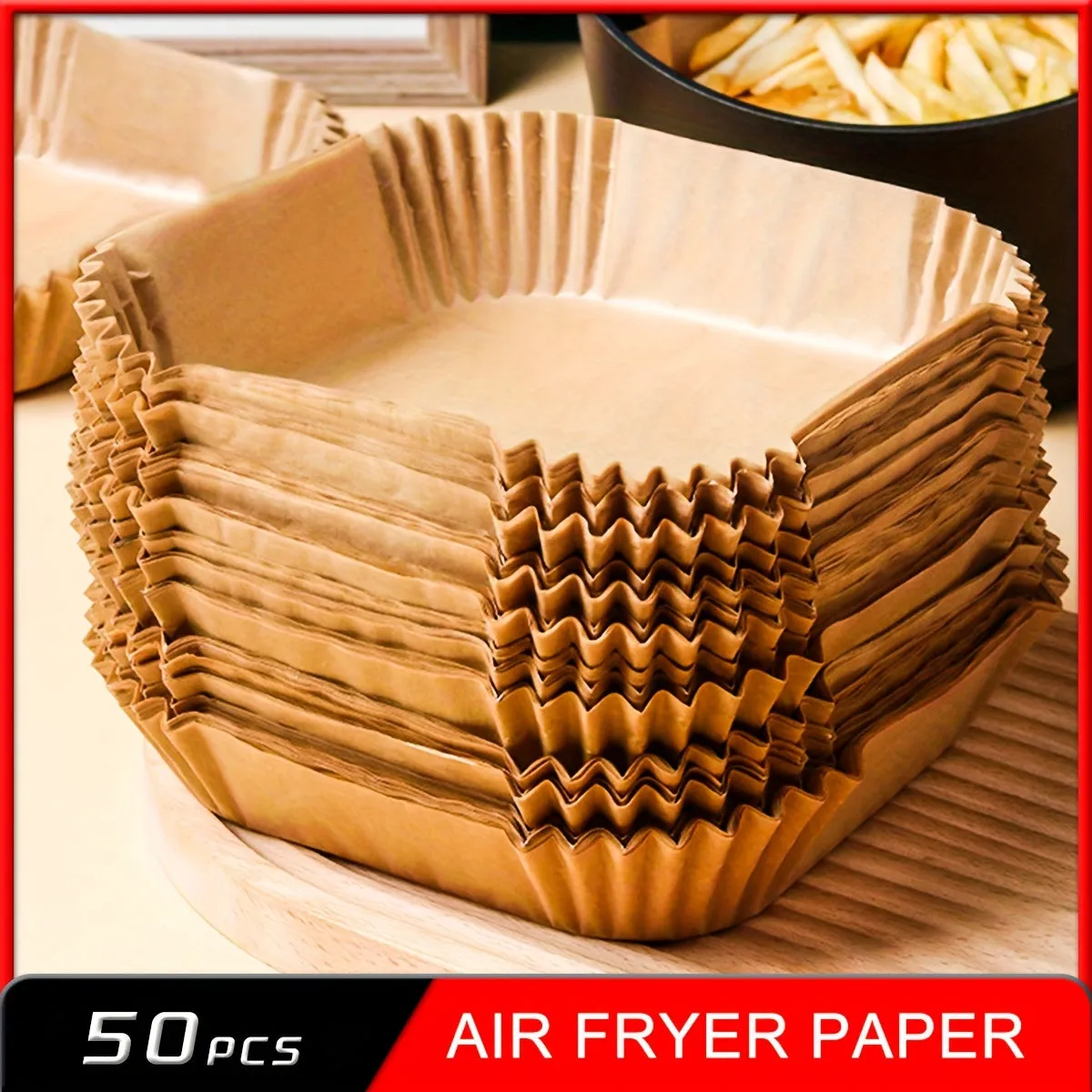 Non-Stick Air Fryer Disposable Paper Liner