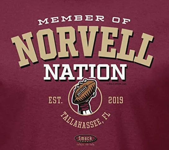 Norvell Nation | Florida State Football Fans | Garnet Norvell Nation Shirt