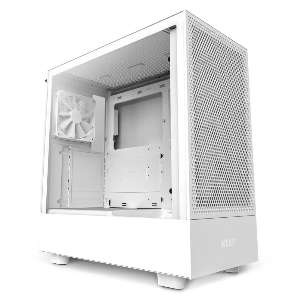 NZXT H5 FLOW MID-TOWER ATX CABINET WHITE