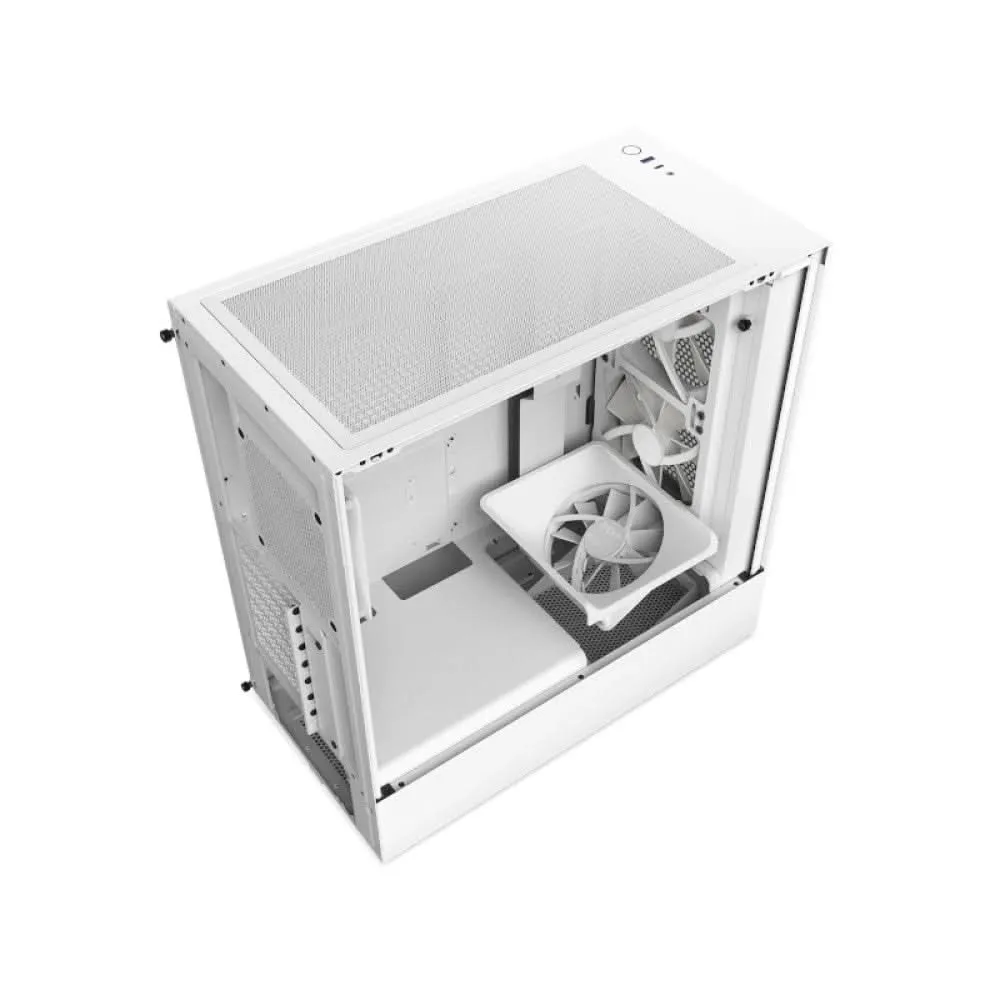 NZXT H5 FLOW RGB MID-TOWER ATX CABINET WHITE