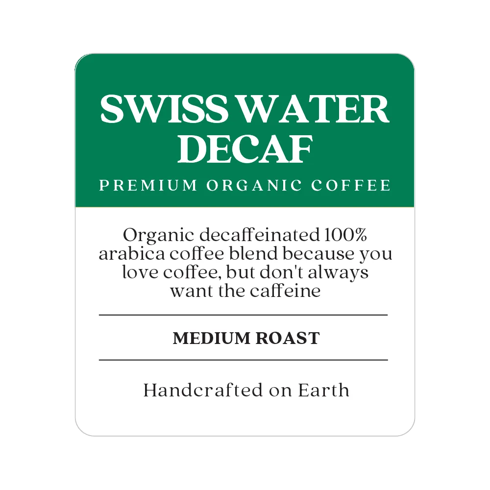 Organic Swiss Water® Decaf Single Cup