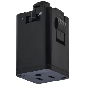 Outlet Track Adpter Black Finish