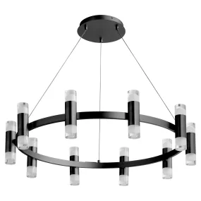 Oxygen ALARUM 3-6095-15 20 Light Ring LED Chandelier Light Modern - Black