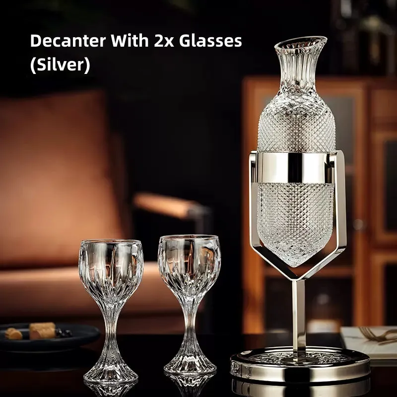 Pendulum Glass Wine Decanter Sets