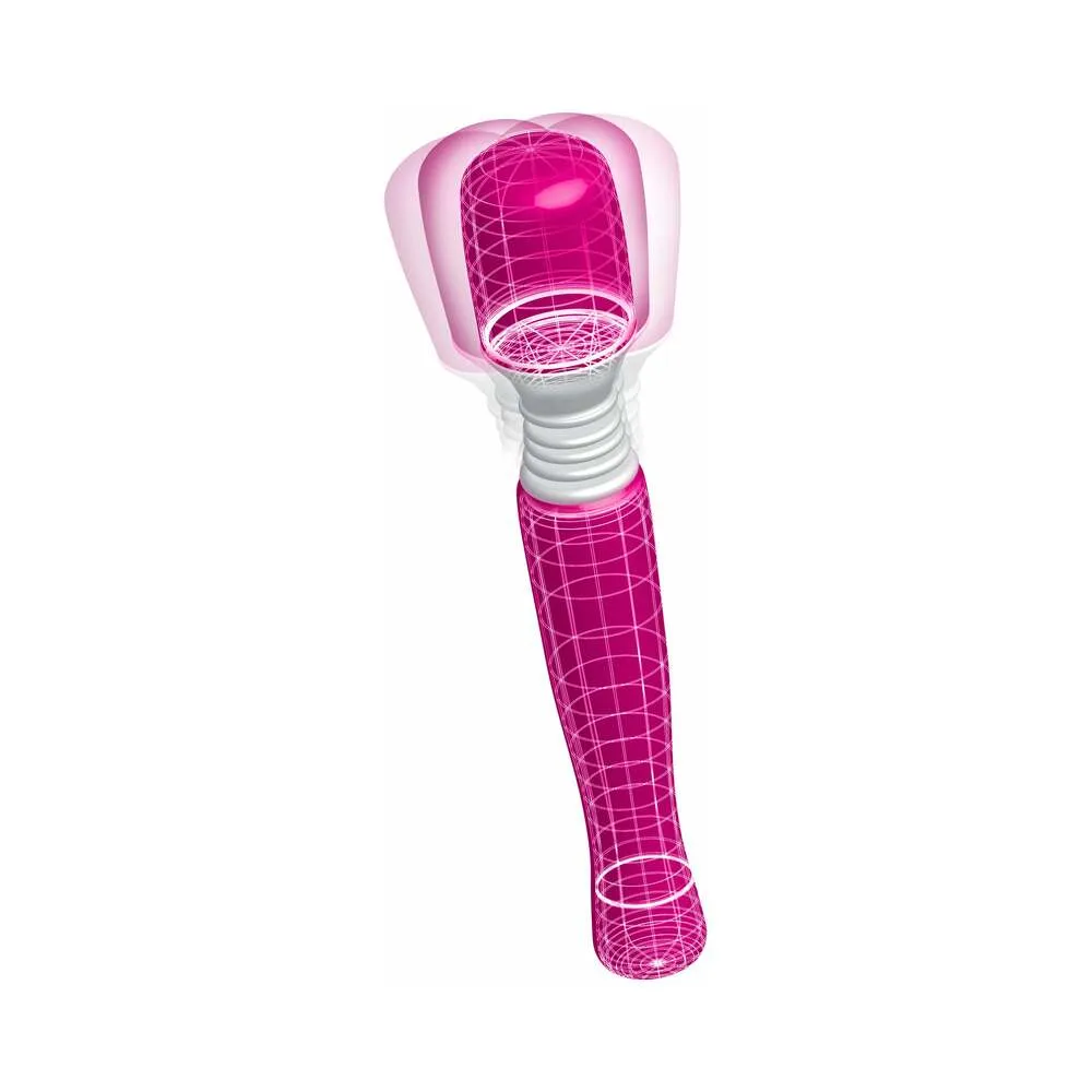 Pipedream Mini Wanachi Waterproof Massager Flexible Silicone Wand Vibrator Pink