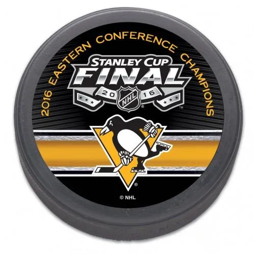 Pittsburgh Penguins NHL 2016 Eastern Conference Champs Stanley Cup Hockey Puck