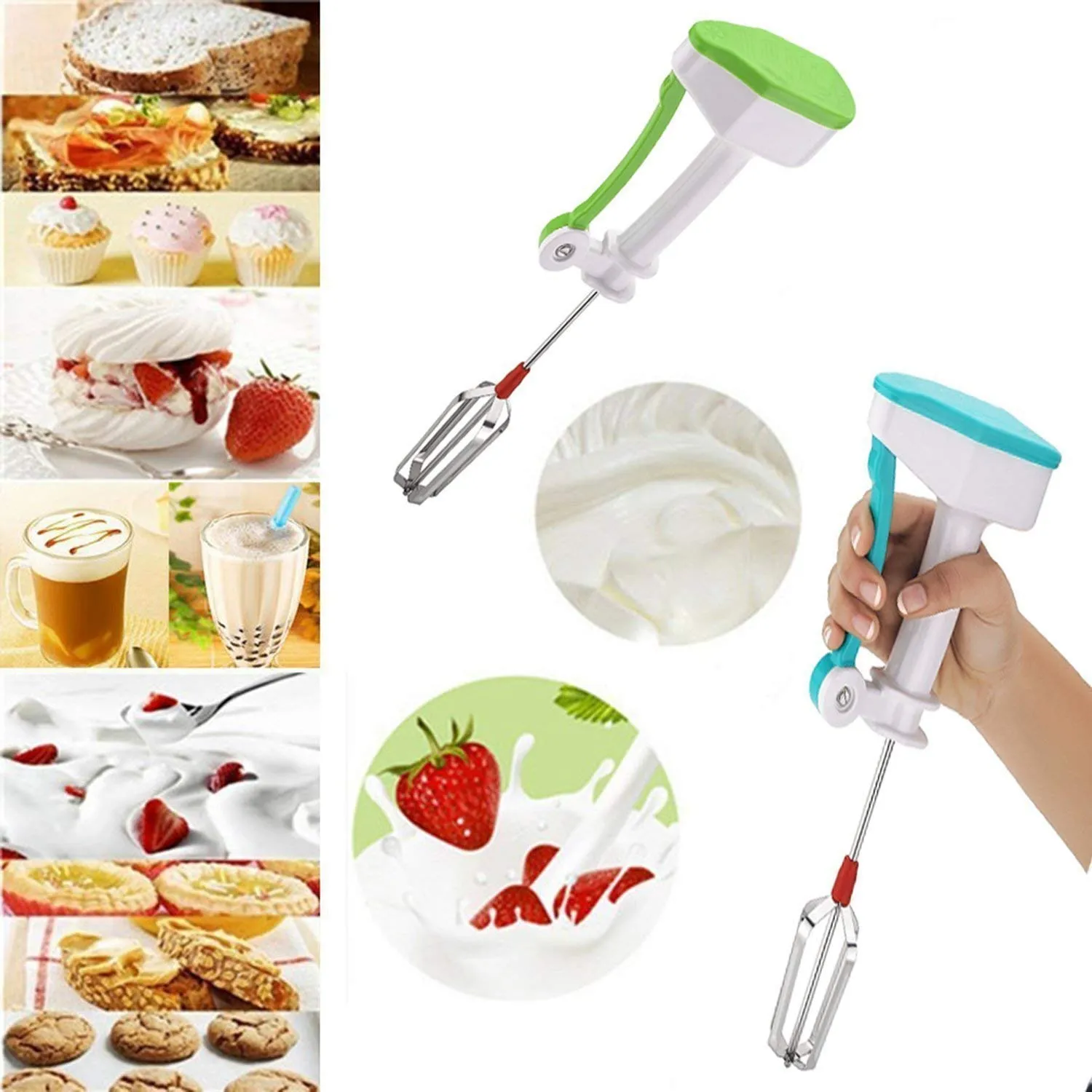 Power Free Hand Blender for Egg & Cream Beater, Milkshake Lassi, Butter Milk Mixer, Coffee Milk Mixer