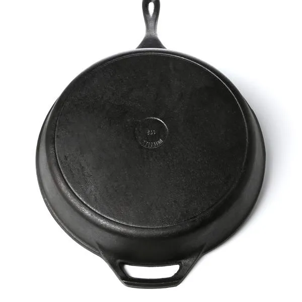 Pre-Seasoned Cast Iron 15-inch Round Skillet