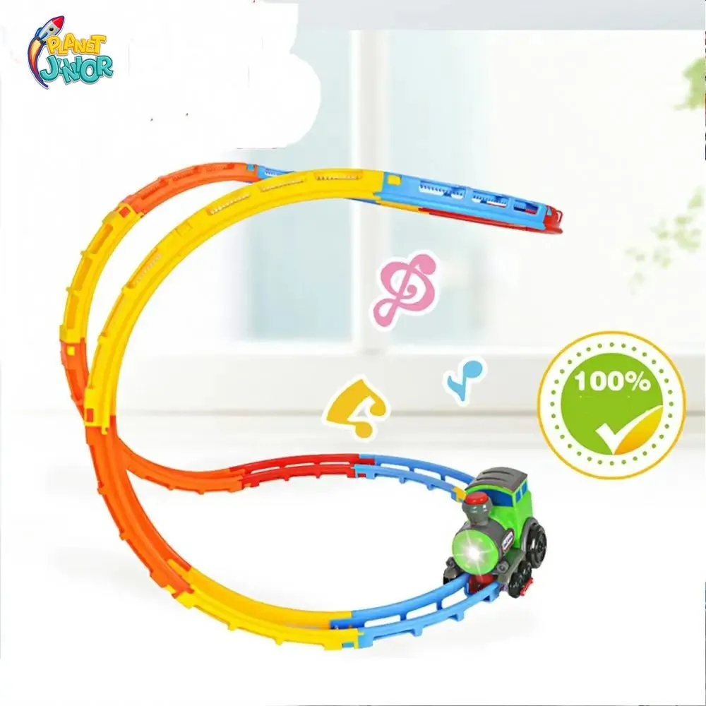 Rail Train Track Set with Music & Lights