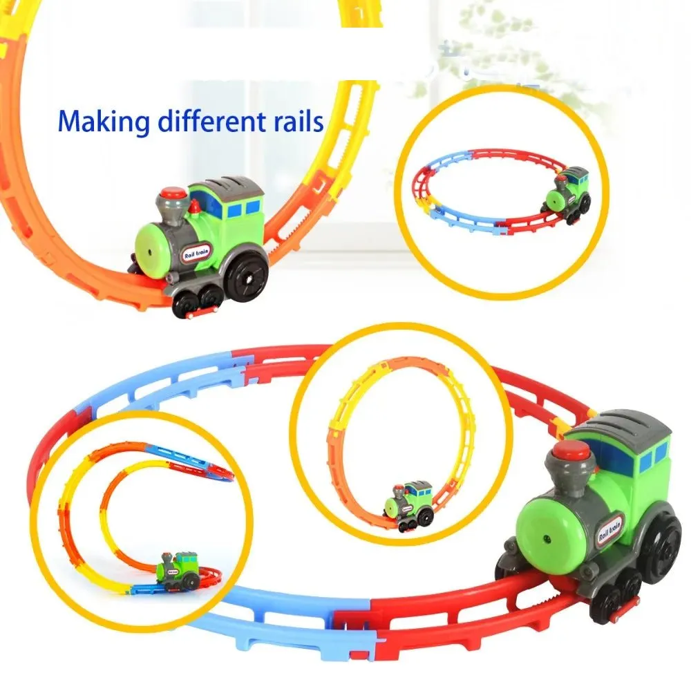 Rail Train Track Set with Music & Lights