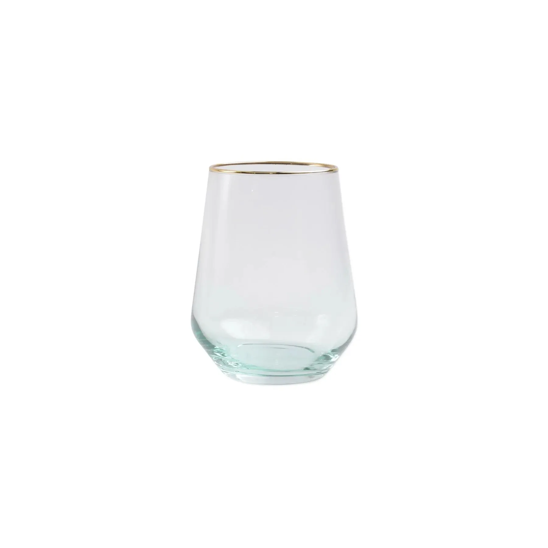 Rainbow Assorted Stemless Wine Glasses - Set of 4