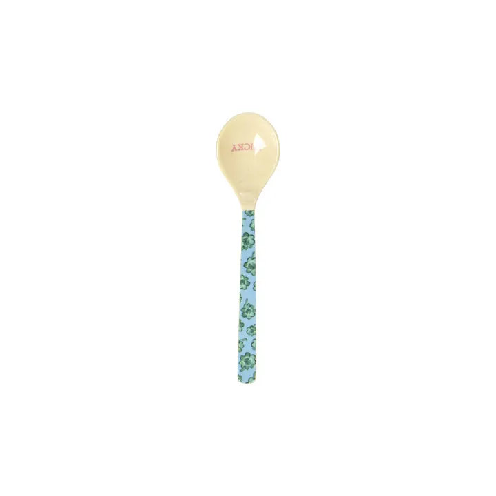 Rice DK Melamine Teaspoon - Blue - Good Luck Print