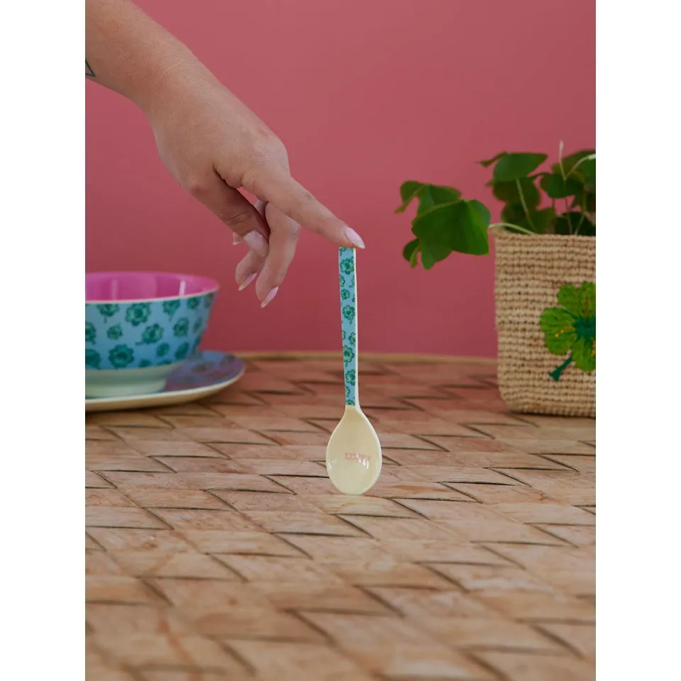 Rice DK Melamine Teaspoon - Blue - Good Luck Print