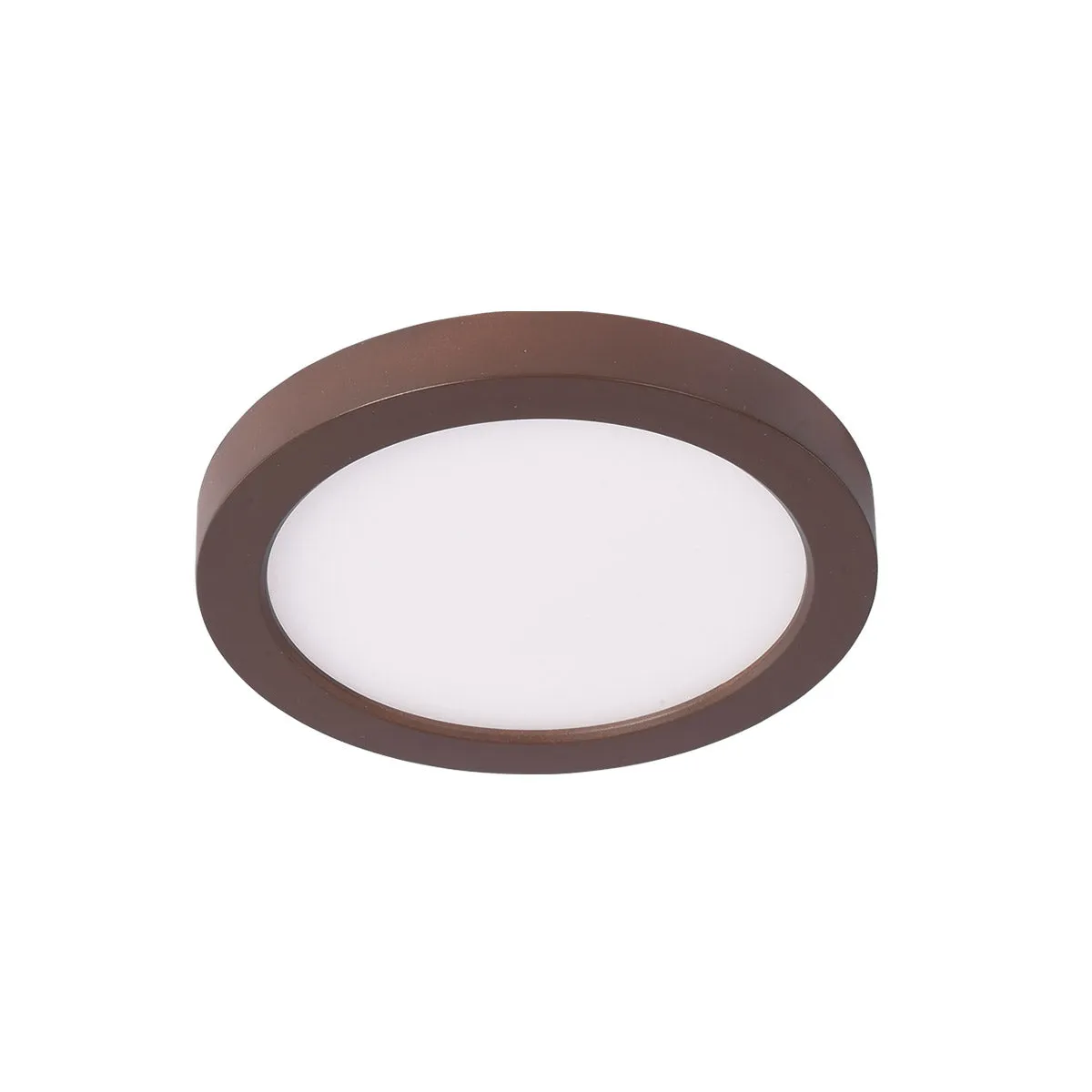 Round LED Flush Mount in Bronze