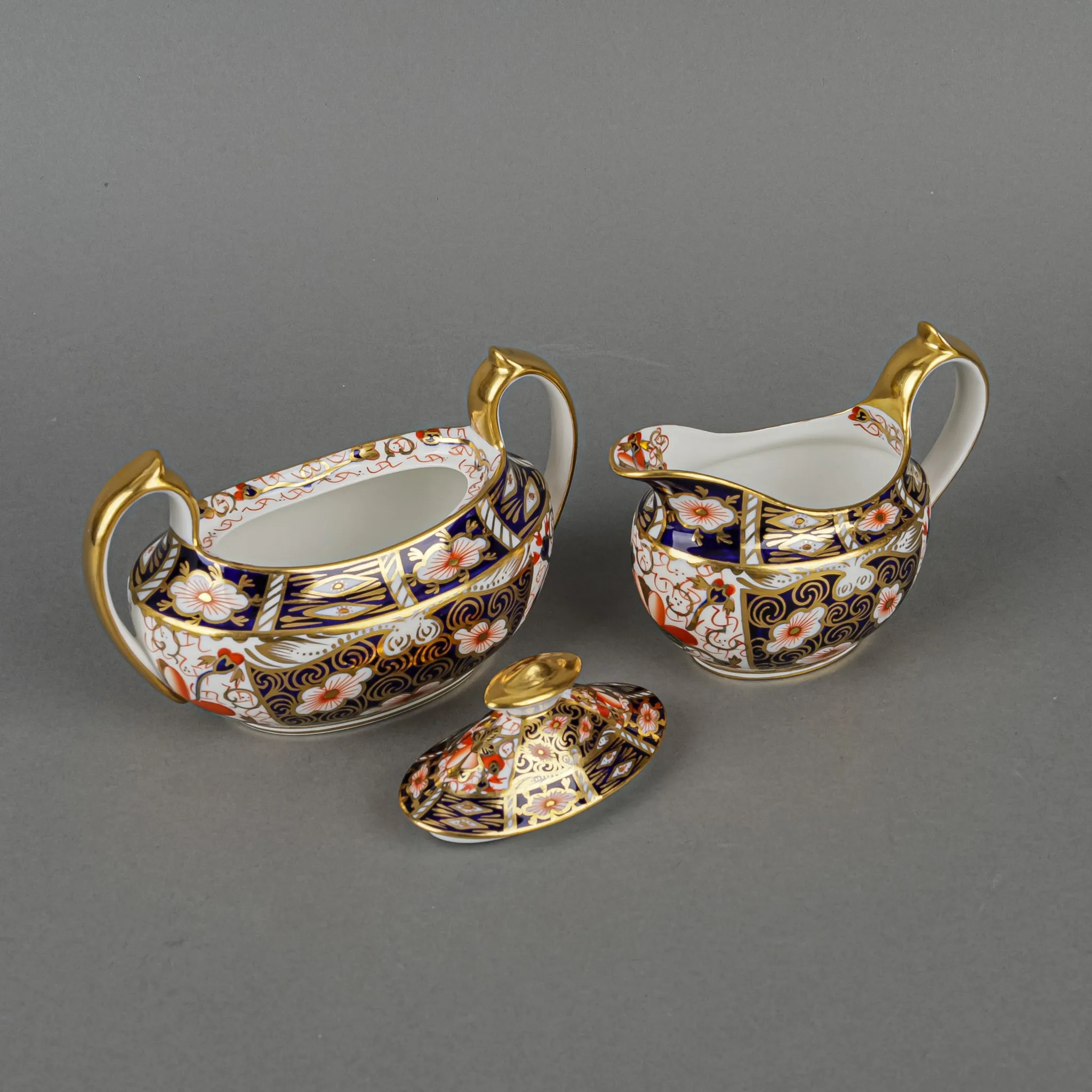 ROYAL CROWN DERBY Traditional Imari 2451 Tea Set 7pcs