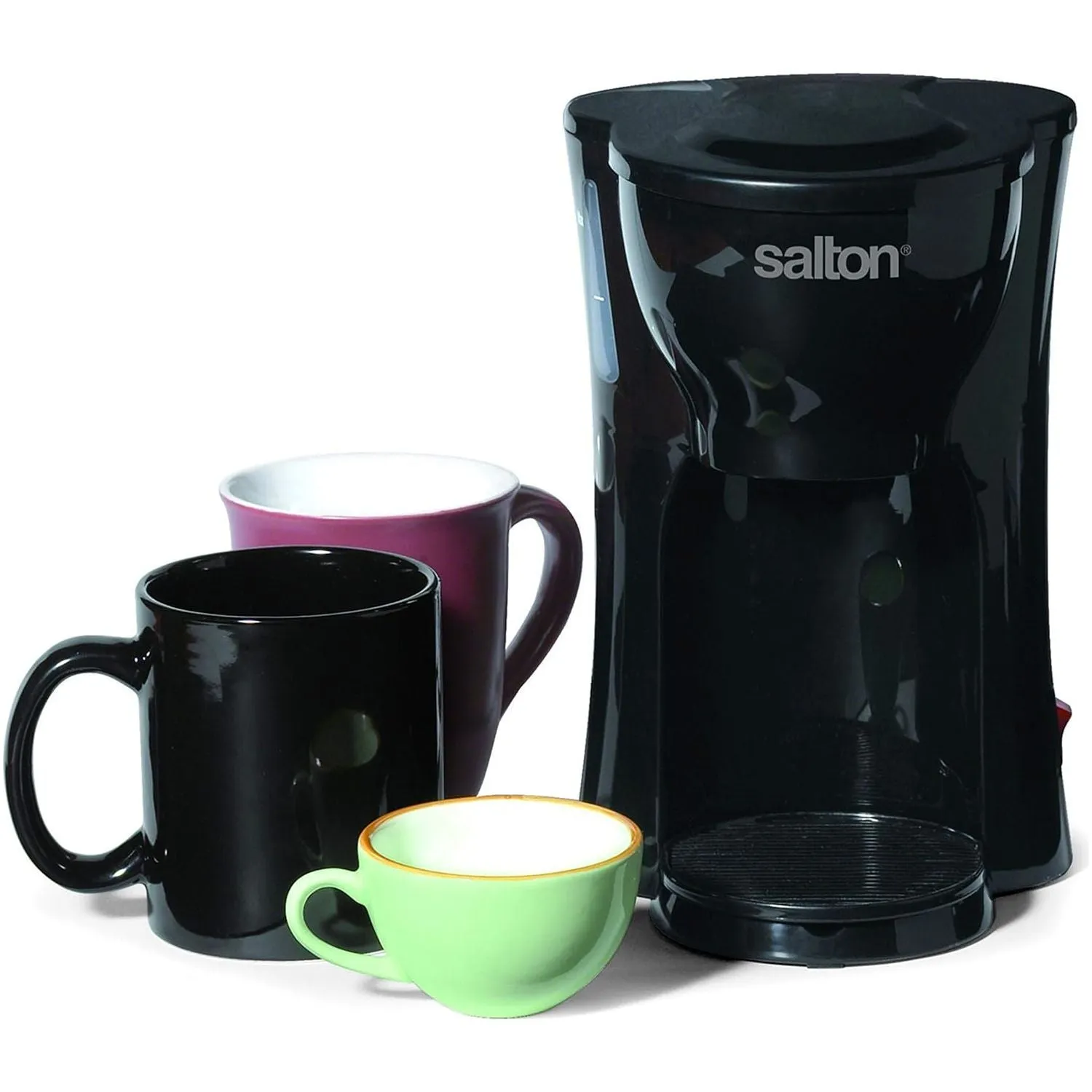 Salton 1 Cup Mini Compact Drip Maker with Reusable Mesh Filter