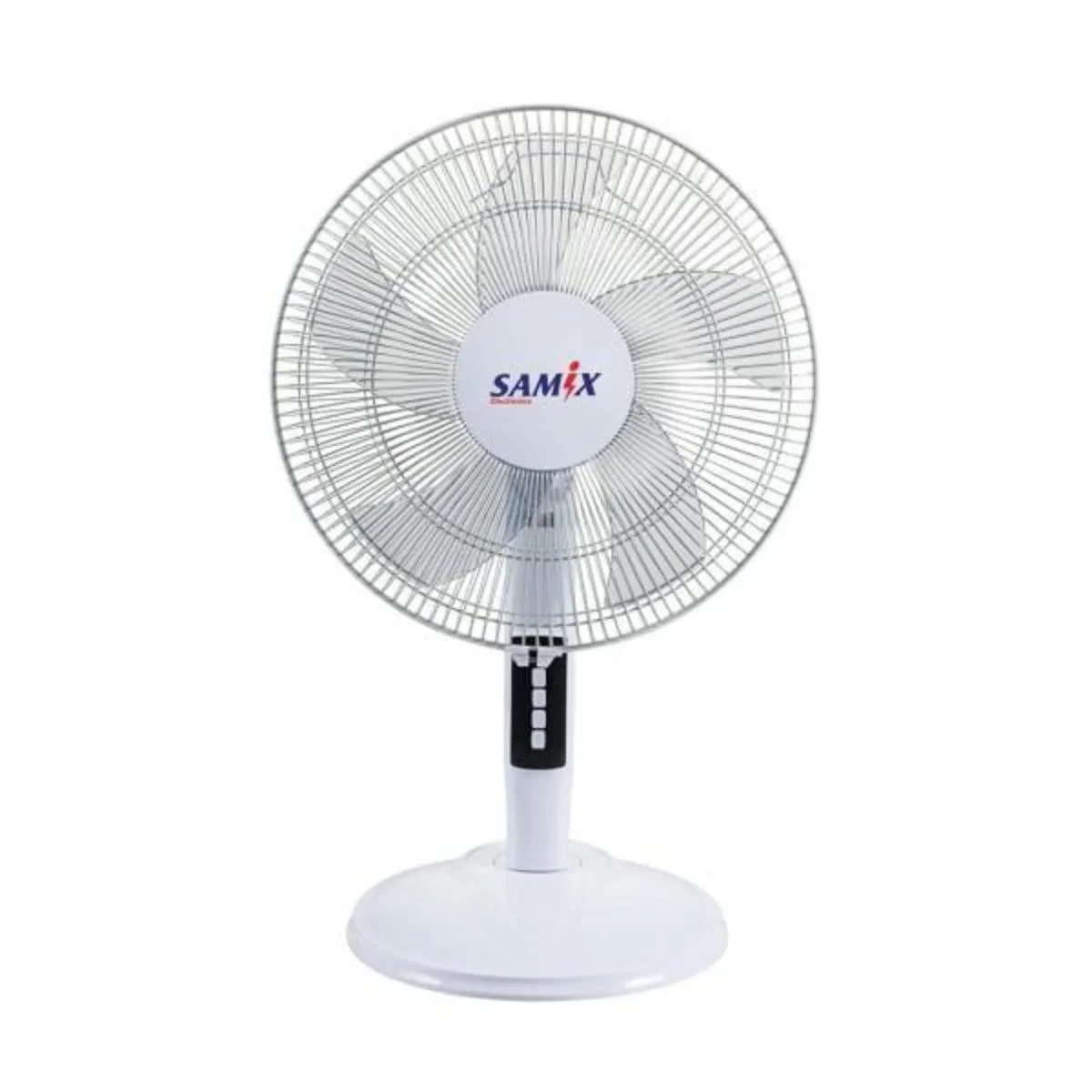 Samix Table Fan 16 3 Speeds 5 Blades White   Black)