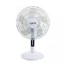 Samix Table Fan 16 3 Speeds 5 Blades White   Black)