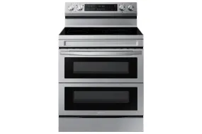 Samsung Stainless Steel 30" Dual Door Electric Freestanding Range with Air Fry (6.3 Cu. Ft.) - NE63A6751SS/AC