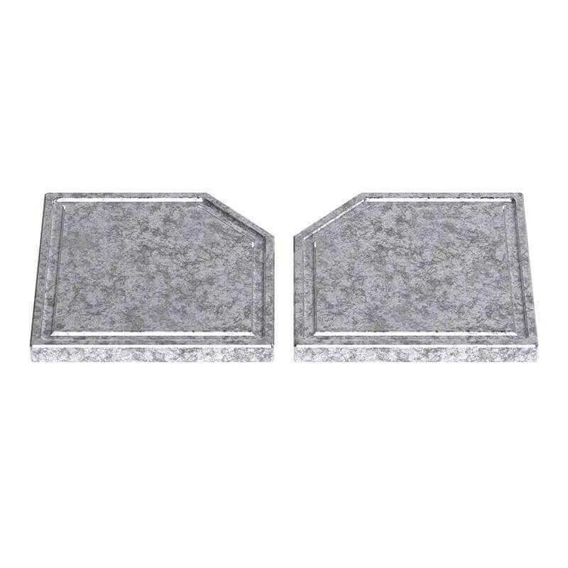 SBI 8 1/2" x 8 1/2" Steatite Cooking Plates 2 Pack