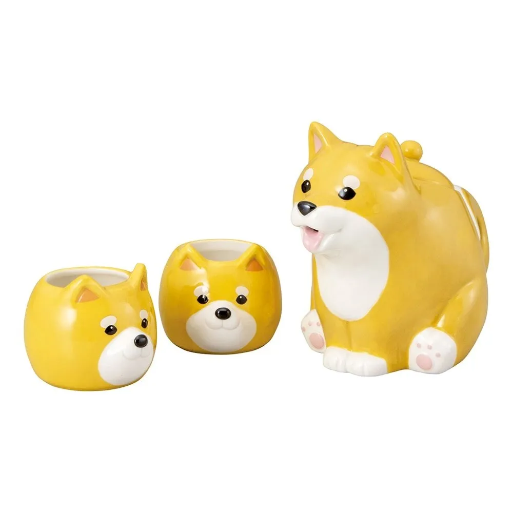 Shiba Puppies Tea Set