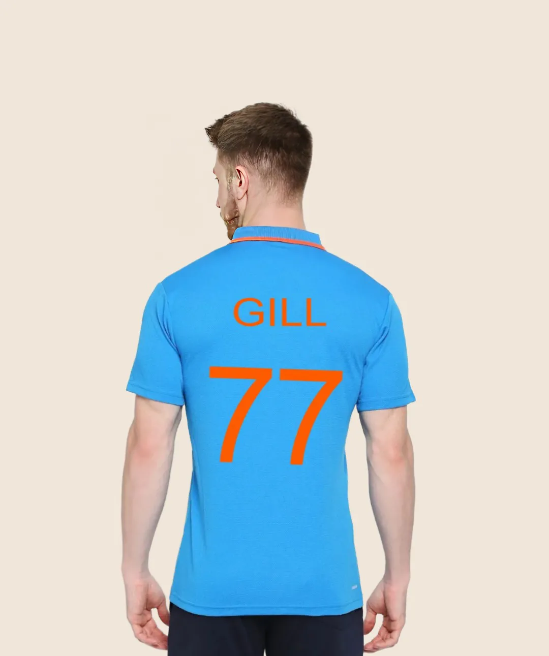 Shubman gill Indian cricket ODI wold cup signature Edition Jersey 2023 Player- Edition