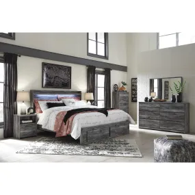 Signature Design by Ashley Baystorm B221B36 6 pc King Panel Storage Bedroom Set